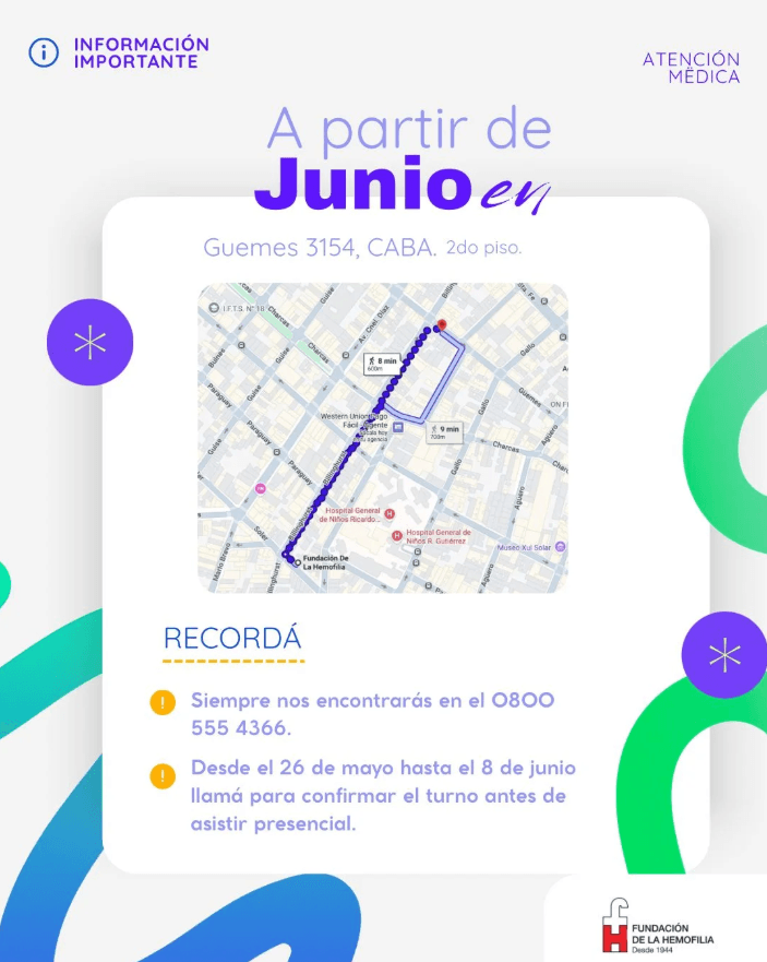 Nuevo espacio de atención: Güemes 3154, CABA